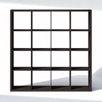 Furinno Cubic Closet Organizers and Storage, 16-Cube Closet Organizer, Open Shelf Closet Storage, Extra Thick Frame for Wardr