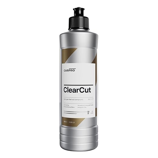 CARPRO Clear Cut Correction Compound - Heavy Cut Compound for Fast Paint Correction - Professional Body Shop Car Paint Scratch Repair, Fix Scratches & Swirls - Detailing and Buffing - 250ml (8oz)