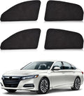ZATOOTO Car Window Shades Custom Fit for Honda Accord 2018-2023 4-Pack Car Window Covers with 100% UV Protection and Total Blackout Privacy Heat Insulation for Family Travel Baby and Pet Safety