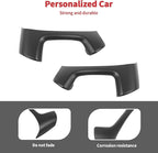 Linskip Steering Wheel Trim Covers Compatible with Avalanche/Suburban/Tahoe/Traverse/Silverado 1500 2500HD 3500HD & Yukon/Sierra & Cadillac Escalade 2007-2013 Matte Black Interior Accessories
