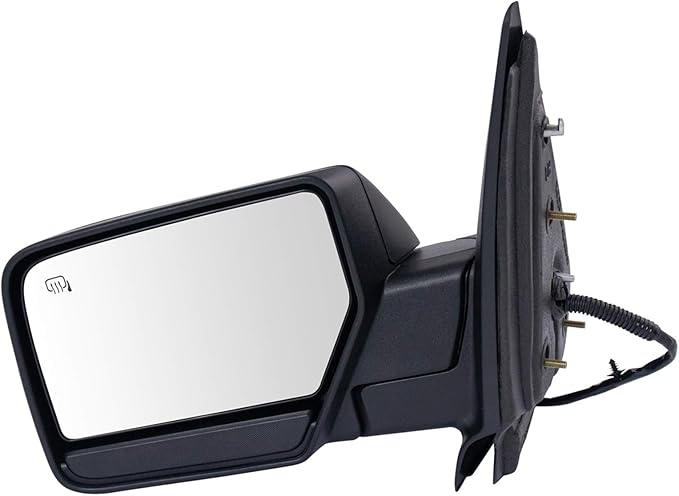 TRQ Driver & Passenger Side Mirror Set with Heat Manual Folding without Housing Turn Signal Compatible with 2007-2010 Ford Ex