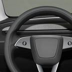 MEWANT DIY Stitching 3D Style Steering Wheel Cover Wrap for Tesla Model 3 Highland 2023-2025/Model Y 2025 Highland for Tesla Model 3/Model Y Accessories(3D Style)