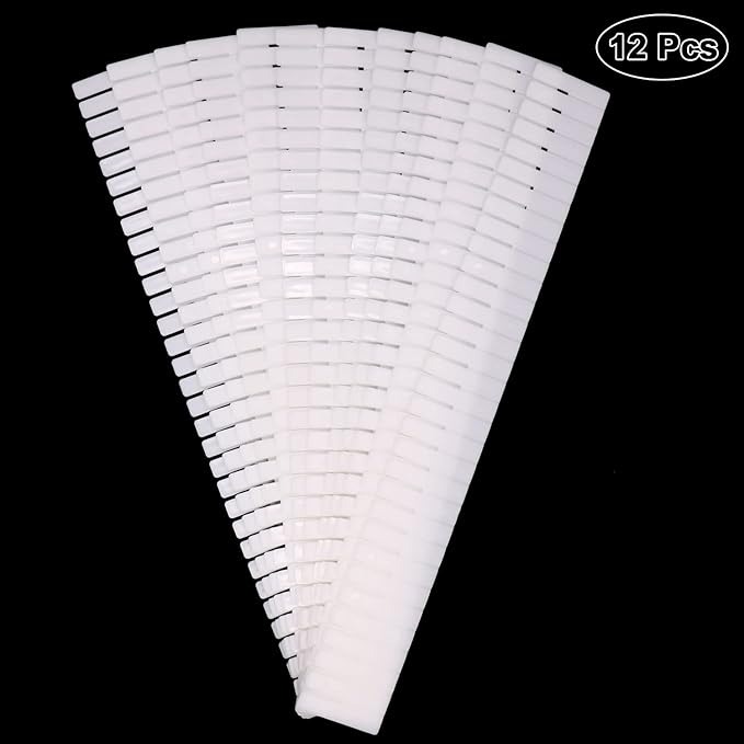 12Pcs Adjustable Drawer Dividers 0.1Inch Thickness DIY Grid Dividers 40x5cm Plastic Organizer Separator for Socks Underwear M