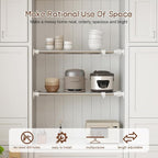 Hershii Closet Tension Shelf & Rod Expandable, Adjustable Storage Rack Metal Organizer DIY Divider Separator for Cabinet Ward