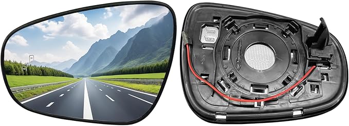 Heated & Blind Spot Left Driver Side Mirror Glass Compatible with Lexus ES300h ES350 2013-2018, IS250 IS350 2015-2020, LS350 2013-2017, GS350 2013-2020, CT200h 2011-2017, RC300 RC350 2015-2019