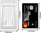 Luggage Tags Metal Suitcase Tags Travel Bag ID Identifier Luggage Tag (Silver 2-Pack)