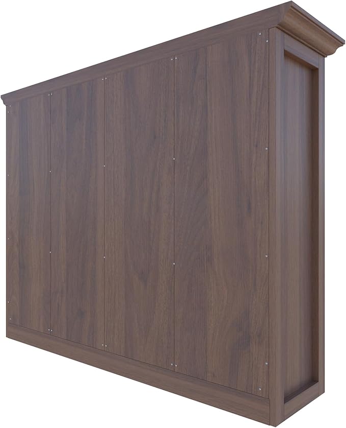 OSCHF Cube Shelf Bookcase with Base - Wooden 3 Tiers Floor Standing Low Storage Cabinet for Home and Office, 12-Cube Lattice 