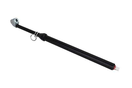 Milton 976BKL Dual Head Angled Chuck Tire Pressure Service Gauge, Non-Slip Grip Matte Black Poly Finish -13” 1-160 PSI For Large Vehicle Tires