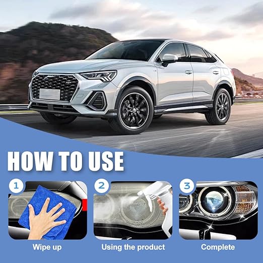 Automotive Headlamp Restoration Fluid Kit, 2025 New Automotive Headlamp Restoration Fluid Oxidized Kit, Multifunctional Car H