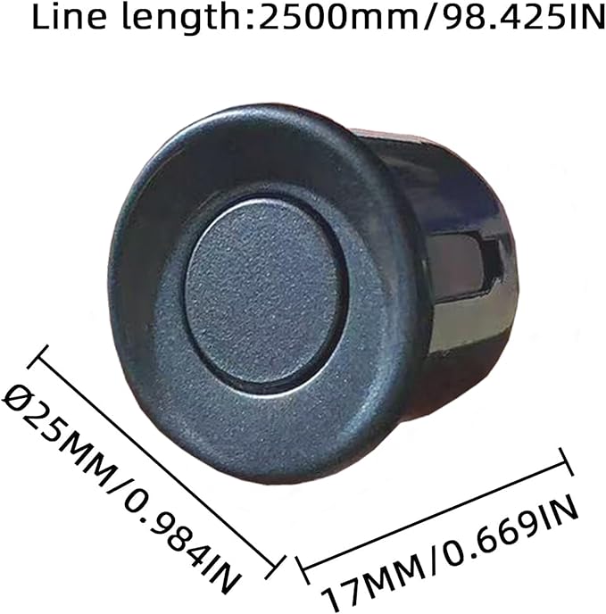 New Feature Rear Parking Sensor with Selectable Distance in Feet, Bidirectional Display Options, and Customizable Numeric Ori