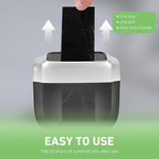 Car Trash Can, Portable Push to Open Storage Bucket with Lid, Waterproof Anti-Leak Hanging Clutter Canister with Trash Bags, Universal Large Capacity Supplies Box for Car Truck Van (Silver)