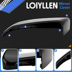 Driver Side Mirror Cover Replacement for Honda Civic 2016-2021, Insight 2019-2021 - Left Side Mirror Covers, Rear View Mirror Cap Black
