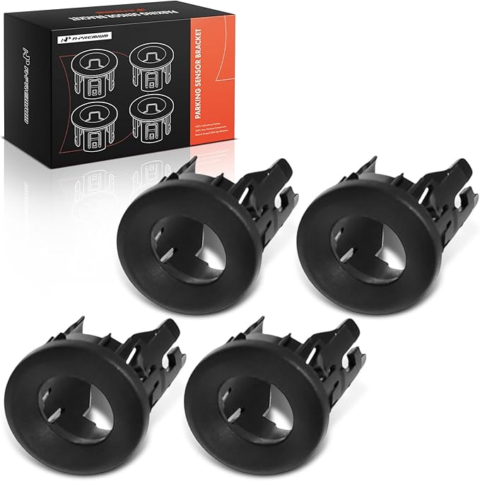 A-Premium 4-PC Rear Inner & Outer Parking Assist Sensor Retainer Bezels Compatible with Chevrolet and GMC Models - Silverado 