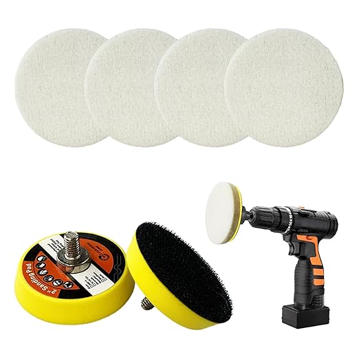 34Pcs Glass Polishing Kit, Multifunctional Scratch Remover Window Repair Tool for Window Repair, with Felt Polishing Wheel Po