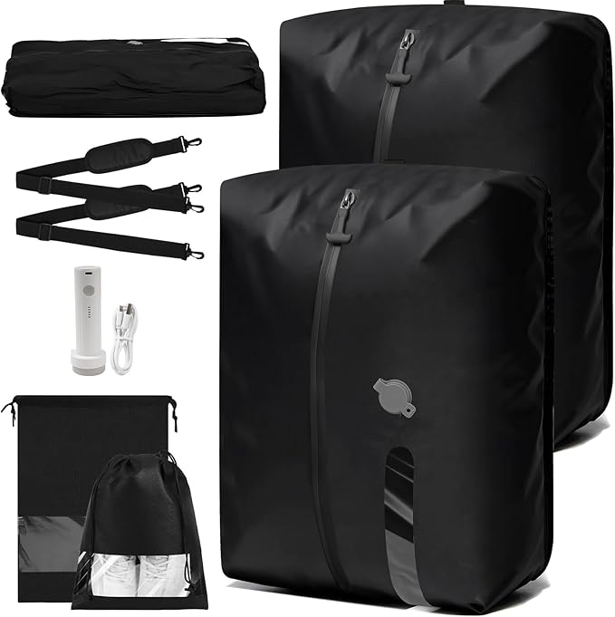 Vacuum Travel Bags With Pump,Vacuum Seal Bags For Clothing Travel,Ip67 Waterproof Vacuum Bags For Travel,Compression Packing 