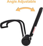 TFY Universal Car Headrest Mount Holder with Angle- Adjustable Holding Clamp for 7-9 Inch Swivel Screen Portable DVD Players, Black