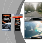 Glass Guard, Hand-Held Glass Emulsion Cleaner, Car Glas-s Oil Film Remover Brush, Windscreen Cleaner Remove Water Spots Dirt 