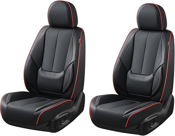 Coverado Seat Covers, Car Seat Covers Front Seats, Car Seat Cover, Car Seat Protector Waterproof, Car Seat Cushion Nappa Leat
