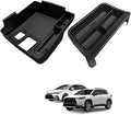 Muslogy Center Console Organizers Compatible with 2020-2025 2026 Toyota Corolla & 2022-2026 Corolla Cross Accessories Dashboard Insert Behind 8-inch Screen & Middle Console Tray 2PCS