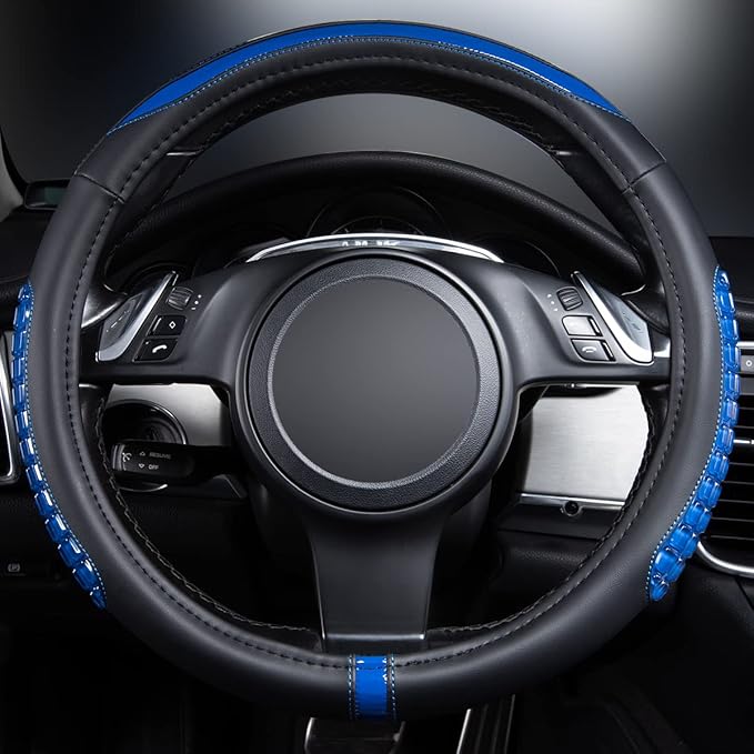 Flying Banner car Steering Wheel Cover Gel Massage Velvet Cool Warm Universal Size 15 inches SUV Truck Anti Slip Odorless Sum