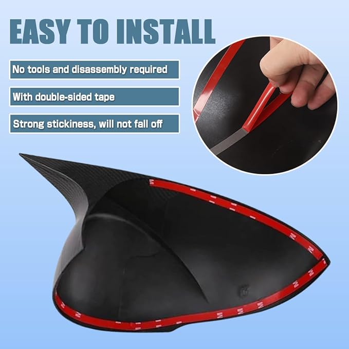 XITER Rear View Side Mirror Cover Side Mirror Cap for Honda CRV 2017 2018 2019 2020 2021 2022,Carbon Fiber