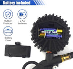 Digital Tire Pressure Gauge with Inflator - 250 PSI Heavy Duty Tire Inflator with Gauge & Quick Connect Coupler - Car Tire Air Chuck and Compressor Accessories - 0.1 Display Resolution (2 Pack)