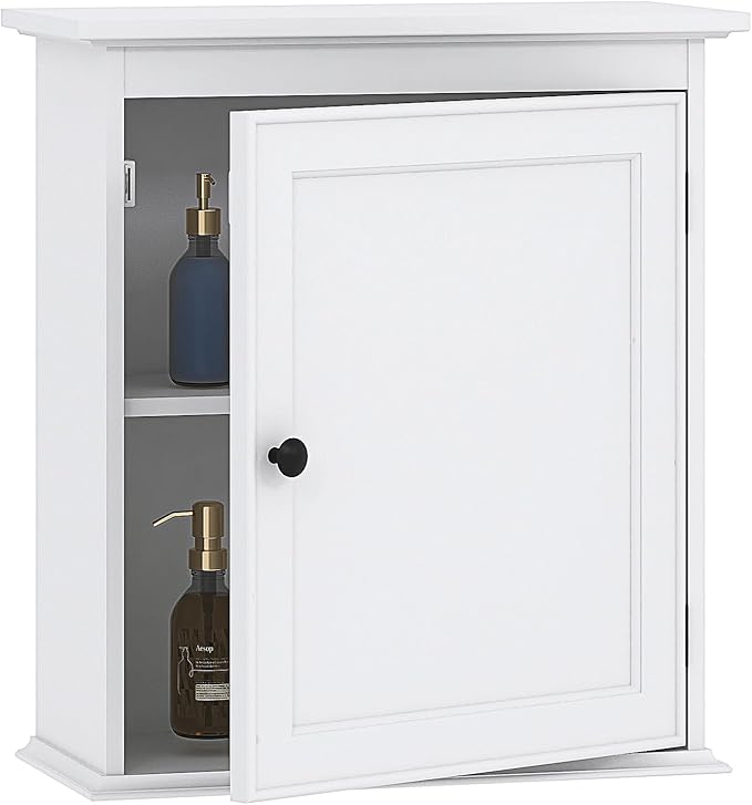 Spirich Small Bathroom Wall Cabinet, Wall Mounted Storage Cabinet, Medicine Cabinet Organizer for Bathroom, Kitchen, Living R