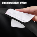 Pincuttee Leather Steering Wheel Cover 3PC,Universal Steering Wheel Protector,Anti Slip Steering Wheel Wrap Cover,Car Interio