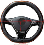Mayco Bell Flat Bottom Steering Wheel Cover Anti-Slip,Safety,Soft,Breathable,Durable,Full Surround,Comfortable Grip Microfibe
