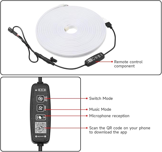 Trunk LED Light Strip for Tesla Model 3 Highland 23-25 Rear Trunk Cargo Light Interior Decoration Lights for Tesla Model 3 Refresh Easy Installation Tesla Trunk Accessories Ambient Lights (RGB)