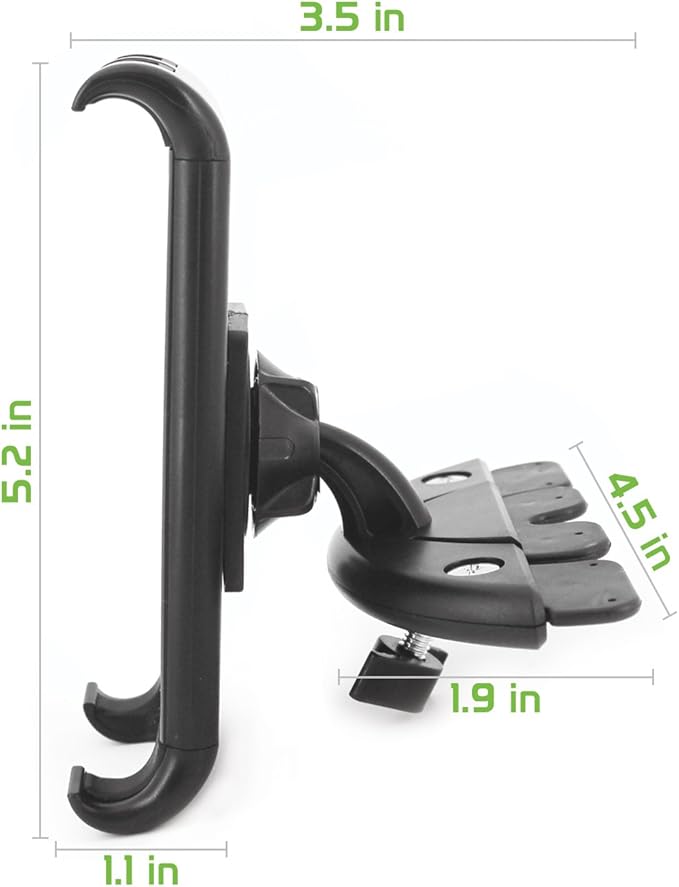 Cellet Car CD Slot Tablet Holder Mount, and Smartphones Compatible for iPad, Air, Pro, mini, Galaxy Tab, Kindle Fire, Surface, Nintendo Switch, Chromebook, iPhone, Samsung Galaxy, Moto, Google Pixel