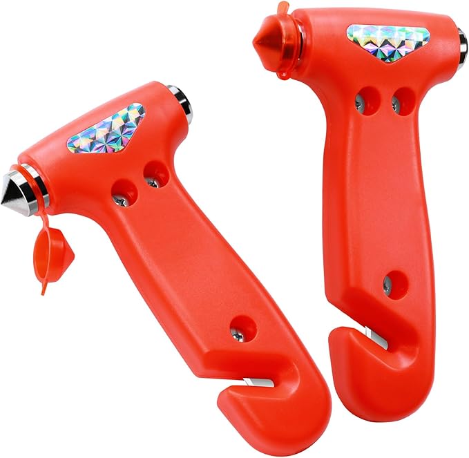 Car Window Breaker, Safety Hammer - 3 in 1 Escape Tools, Window Breaker Seatbelt Cutter, Roadside Emergency Kit with Light Re