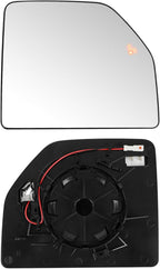 Compatible with Ford F150 2015-2020, F250 2017-2022, F350 2017-2019, Passenger Right Side Mirror Glass, Heated Blind Spot Lens Mirror with Backing Plate