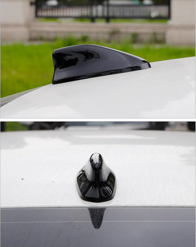 YINGTUU for Honda Accord 2018 2019 2020 2021 2022 Accessories Car Antenna Toppers Car Shark Fin Cover Decoration Exterior Trim Bright Black