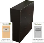 OSCHF 9-Cube Storage Shelf Bookcase - Wooden 3-Tier Free Standing Open Bookshelf for Home and Office, Organizer Cabinet in Bl