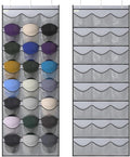 Unjumbly Baseball Hat Rack, 24 Pocket Over-The-Door Hat Organizer with Clear Deep Pockets to Display Baseball Caps Collection