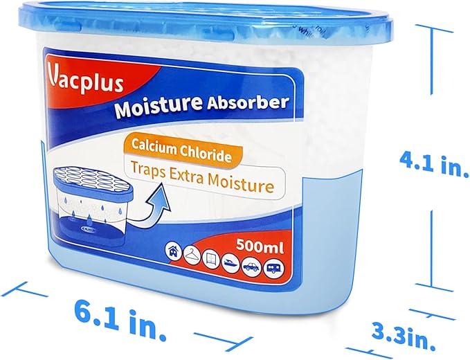 Vacplus Moisture Absorbers 16 Pack, 10.5 Oz, Humidity Absorber Boxes Attracts Extra Moisture from Your Bathroom, Closet,