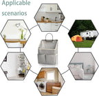 4pcs Wall Hanging Storage Bag,Wall Hanging Organizer bags with Pockets, Wall Organizer Storage for Dormitory Bathroom Bedroom