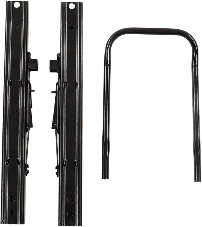 Seat Slide Set,Seat Slider Track,Seat Slide Set Steel Dual Rails Double Locking Adjustable Seat Slider Track for RVs Boats Trucks Seat Adjuster Kit