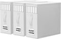 WOWBOX Sheet Organizers and Storage,Closet Bed Sheet Organizer Under Bed Storage and Organization with Label Cards & Clear Wi