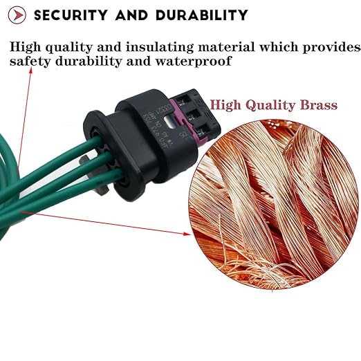 4pcs Parking Aid Sensor Connector Harness Pigtail Compatible with RAM 1500 2500 3500 4500 5500, 2019-2021