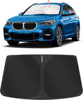 TINGLU Sun Shade for BMW X1 F48 2016-2022 Accessories Windshield Sun Shade Window Shade UV Rays Protection Sun Visor Cover with Steering Wheel Sunshade Storage Bag
