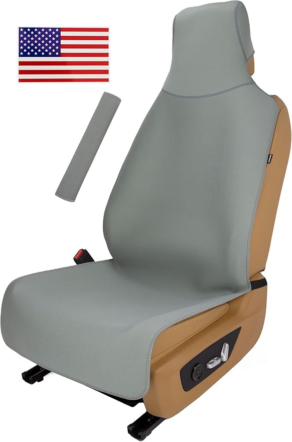 Waterproof Neoprene Car Seat Cover, Sweatproof Non-Slip Seat Protector, Universal Fit for Front Bucket or Rear Bench Seat of 