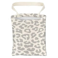 Car Trash Can, Cute Car Trash Bag, Hanging Car Organizer and Storage Bag, Trash Bin for Car Accessories, Vehicle, Travelling, Camping Gray White Leopard