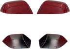 Compatible with Tesla Model 3 Side Mirror Cover Replacement 2017 2018 2019 2020 2021 2022 2023 2024, Left & Right Side Rearview Mirror Cover Cap for Model 3 Accessories(red) 2pcs