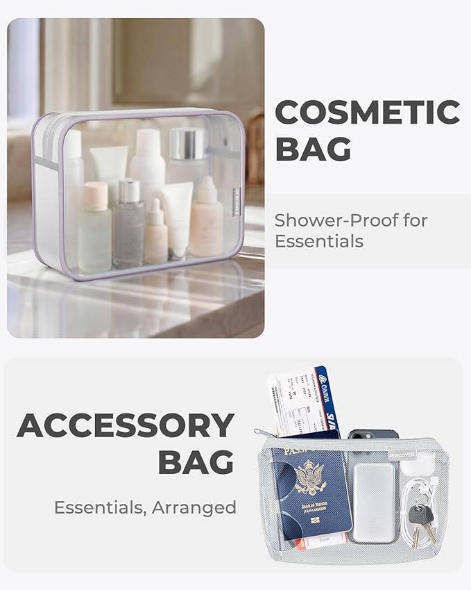 Percover Compression Packing Cubes 10-Piece Set, Packing Cubes Compression for Travel with Toiletry Bag, Laundry Bag & Shoe B