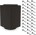 Azar Displays 701414-BLK-4B32 Rotating Countertop Display Kit with Peg Hooks Included, Pegboard Spinner Organizer, Jewelry Or