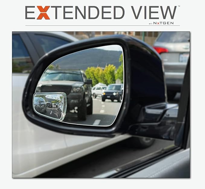 Blind Spot Mirrors- Compatible with BMW X4 Extended View, X4 Series - 2 Piece Set (Left & Right)