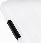IRIS USA 6-Pack Clip Box with Latching Lids, 18 Quart Craft Storage Bins, Art & Writing Supply Containers for Home, Office & 