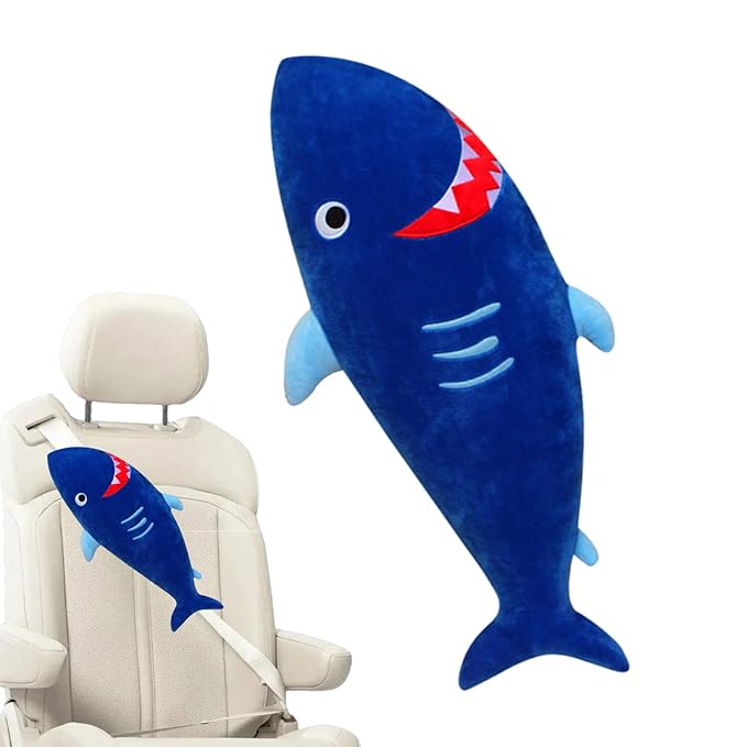 Children seat Belt Pillow Soft, Universal Seatbelt Pillow for Kids, Seat Belt Adjuster and Seatbelt Pillow for Kids Travel, for All Car Seats, Stroller, Pushcar (E)